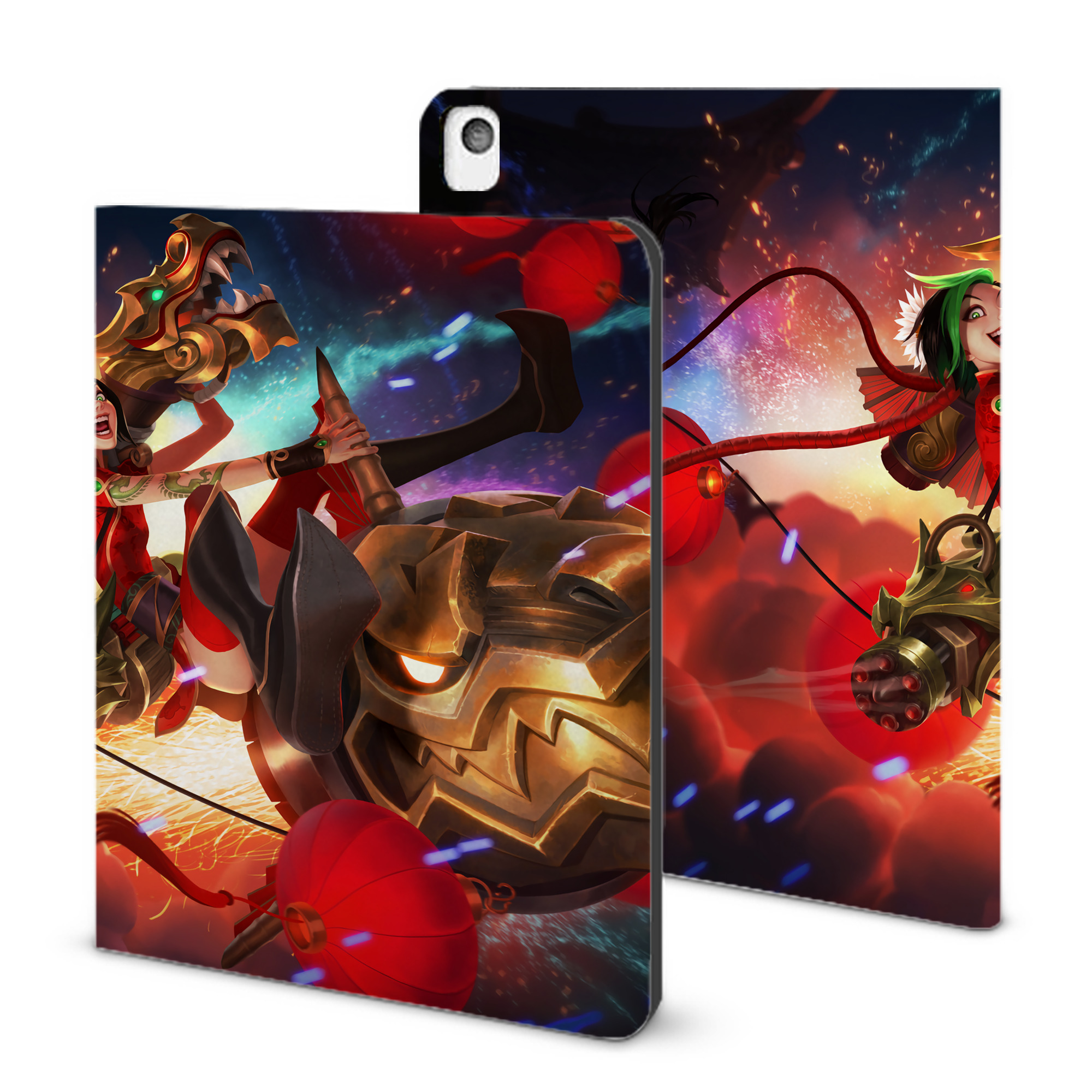 （画像用） リーグ・オブ・レジェンド League of Legends LOL IPadケース ペンホルダー付き ブックスタイルデザイン